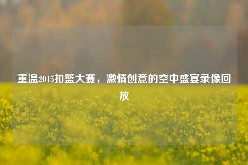 重温2015扣篮大赛，激情创意的空中盛宴录像回放