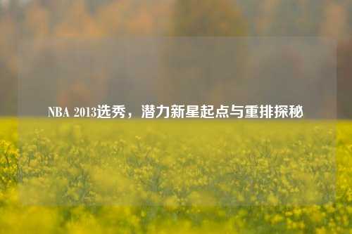 NBA 2013选秀,潜力新星起点与重排探秘