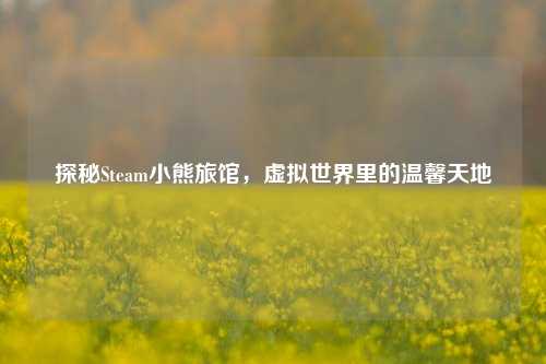 探秘Steam小熊旅馆，虚拟世界里的温馨天地