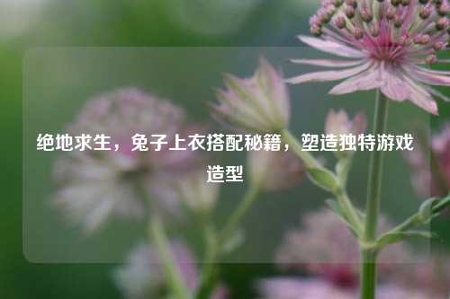 绝地求生,兔子上衣搭配秘籍,塑造独特游戏造型