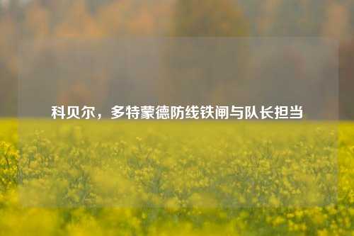 科贝尔,多特蒙德防线铁闸与队长担当