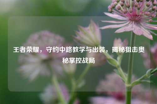 王者荣耀,守约中路教学与出装,揭秘狙击奥秘掌控战局