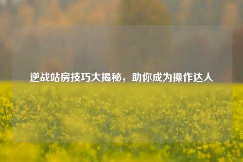 逆战站房技巧大揭秘,助你成为操作达人