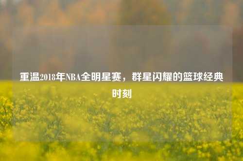 重温2018年NBA全明星赛,群星闪耀的篮球经典时刻