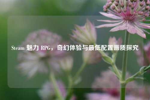 Steam 魅力 RPG,奇幻体验与最低配置画质探究