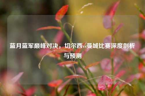 蓝月蓝军巅峰对决，切尔西vs曼城比赛深度剖析与预测