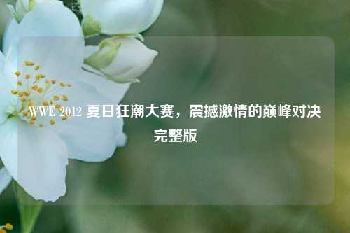 WWE 2012 夏日狂潮大赛，震撼激情的巅峰对决完整版