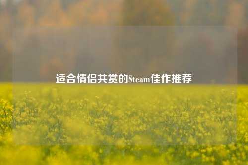 适合情侣共赏的Steam佳作推荐