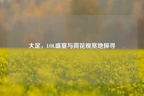 大足,LOL盛宴与荷花观赏地探寻