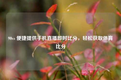 90vs 便捷提供手机直播即时比分，轻松获取体育比分