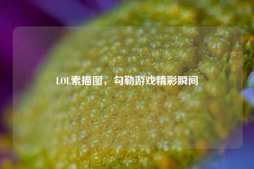 LOL素描图，勾勒游戏精彩瞬间