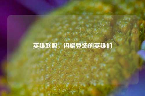 英雄联盟，闪耀登场的英雄们