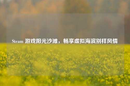 Steam 游戏阳光沙滩,畅享虚拟海滨别样风情