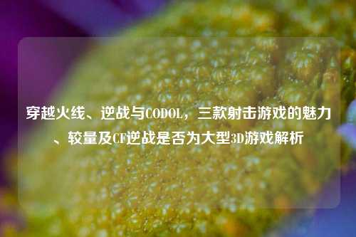 穿越火线、逆战与CODOL,三款射击游戏的魅力、较量及CF逆战是否为大型3D游戏解析