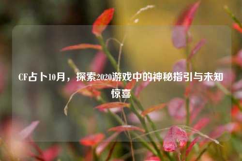 CF占卜10月,探索2020游戏中的神秘指引与未知惊喜