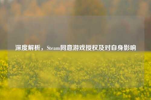 深度解析，Steam同意游戏授权及对自身影响