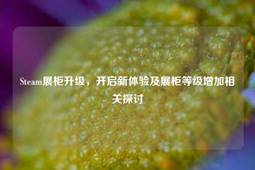 Steam展柜升级，开启新体验及展柜等级增加相关探讨