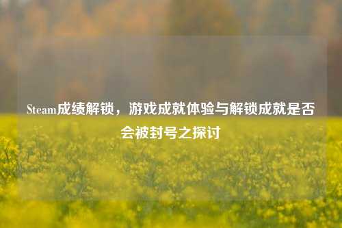 Steam成绩解锁，游戏成就体验与解锁成就是否会被封号之探讨
