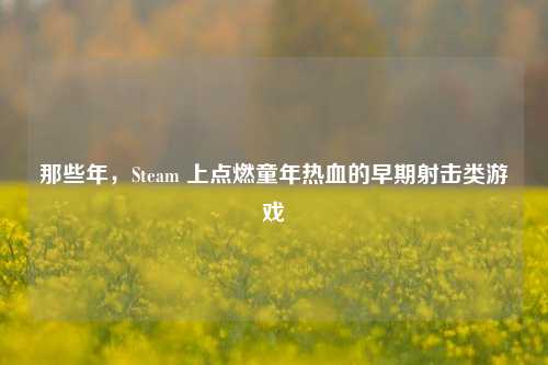 那些年,Steam 上点燃童年热血的早期射击类游戏