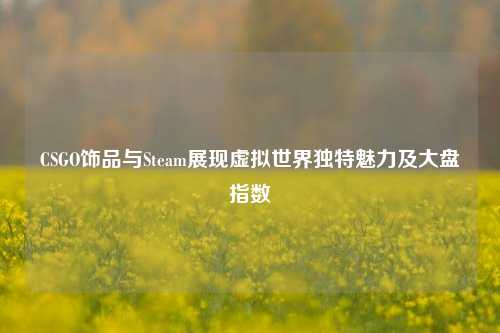 CSGO饰品与Steam展现虚拟世界独特魅力及大盘指数
