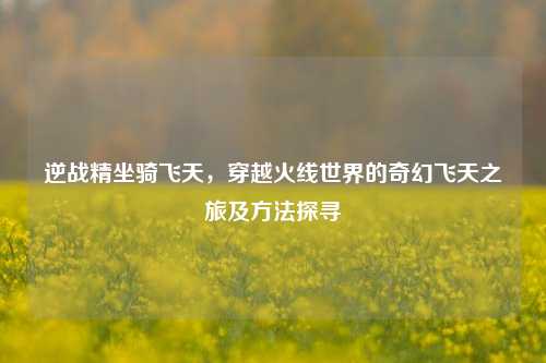 逆战精坐骑飞天，穿越火线世界的奇幻飞天之旅及方法探寻