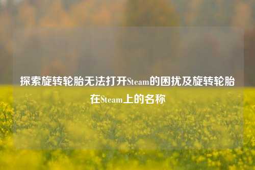 探索旋转轮胎无法打开Steam的困扰及旋转轮胎在Steam上的名称