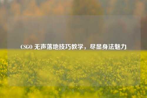 CSGO 无声落地技巧教学,尽显身法魅力