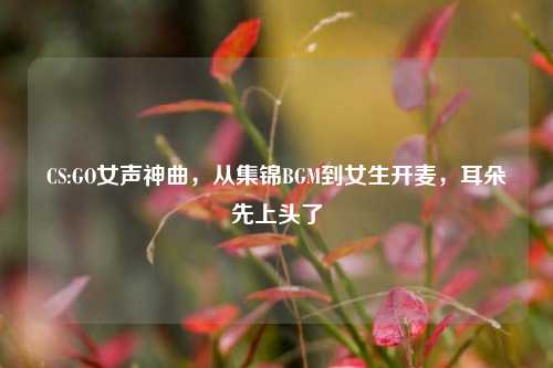 CS:GO女声神曲,从集锦BGM到女生开麦,耳朵先上头了