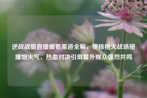 逆战战狼直播观看渠道全解,硬核枪火战场碰撞烟火气,热血对决引屏幕外观众强烈共鸣