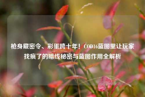 枪身藏密令、彩蛋跨十年!COD16蓝图里让玩家找疯了的暗线秘密与蓝图作用全解析