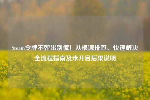 Steam令牌不弹出别慌！从根源排查、快速解决全流程指南及未开启后果说明