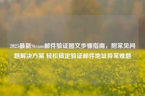 2025最新Steam邮件验证图文步骤指南，附常见问题解决方案 轻松搞定验证邮件地址异常难题