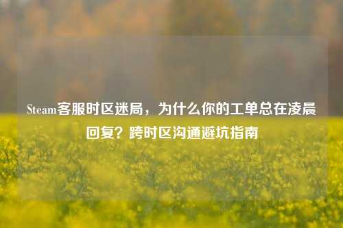 Steam客服时区迷局，为什么你的工单总在凌晨回复？跨时区沟通避坑指南