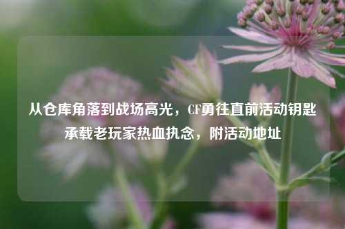 从仓库角落到战场高光，CF勇往直前活动钥匙承载老玩家热血执念，附活动地址