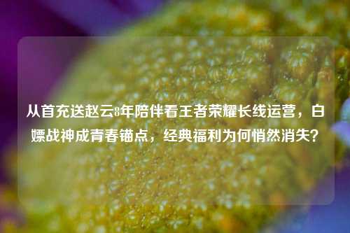 从首充送赵云8年陪伴看王者荣耀长线运营，白嫖战神成青春锚点，经典福利为何悄然消失？