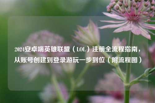 2024安卓端英雄联盟（LOL）注册全流程指南，从账号创建到登录游玩一步到位（附流程图）