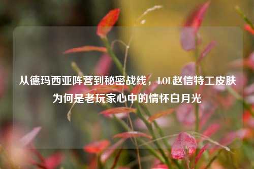 从德玛西亚阵营到秘密战线,LOL赵信特工皮肤为何是老玩家心中的情怀白月光