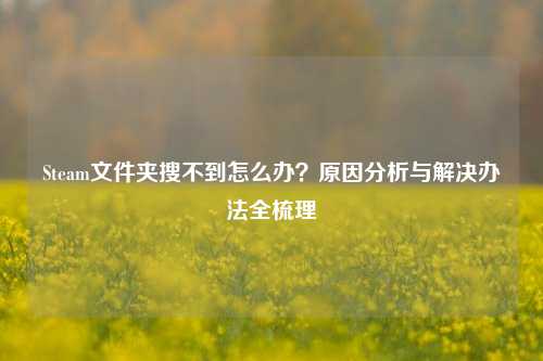 Steam文件夹搜不到怎么办？原因分析与解决办法全梳理