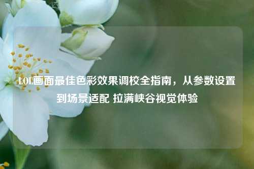 LOL画面最佳色彩效果调校全指南，从参数设置到场景适配 拉满峡谷视觉体验
