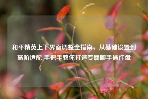 和平精英上下界面调整全指南,从基础设置到高阶适配 手把手教你打造专属顺手操作盘