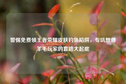 警惕免费领王者荣耀皮肤钓鱼陷阱,专坑想薅羊毛玩家的套路大起底
