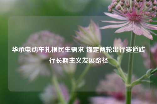 华承电动车扎根民生需求 锚定两轮出行赛道践行长期主义发展路径