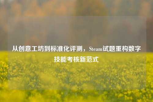 从创意工坊到标准化评测，Steam试题重构数字技能考核新范式
