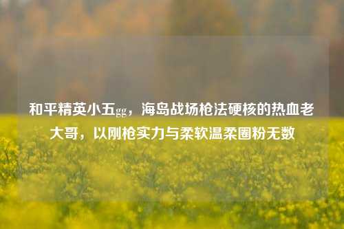 和平精英小五gg,海岛战场枪法硬核的热血老大哥,以刚枪实力与柔软温柔圈粉无数